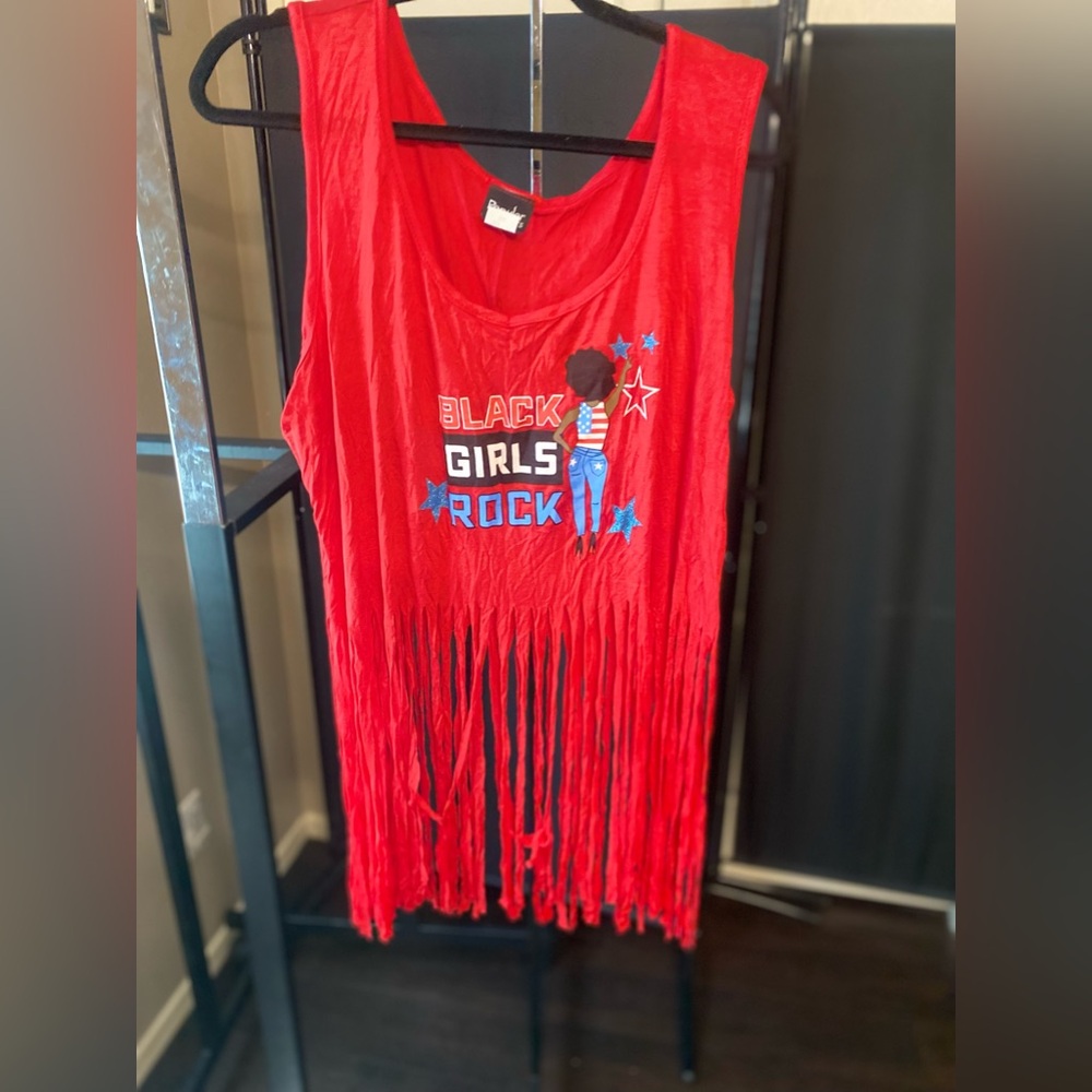 Red Black Girl Rock shirt